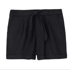Torrid self tie linen blend shorts